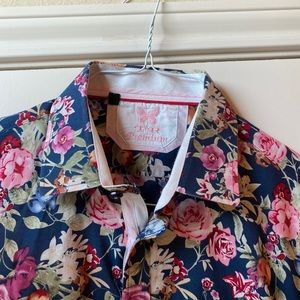Floral collared shirt